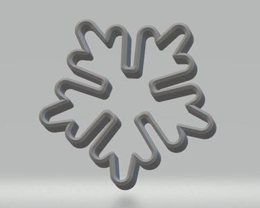 Snowflake gingerbread cutter