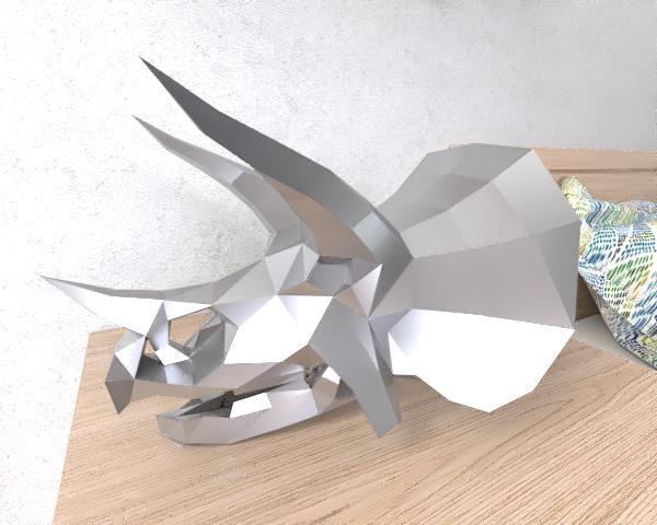 Triceratops head lowpoly