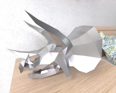 Triceratops head lowpoly