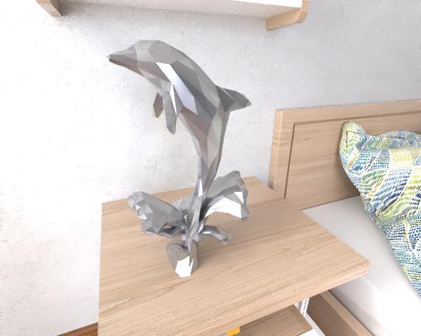 Dolphin Sculpture LowPoly