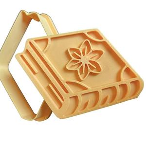 Book with flower cookie cutter