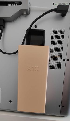 Bambu lab x1c rear poop bucket - including Fusion 360 file for easy modification