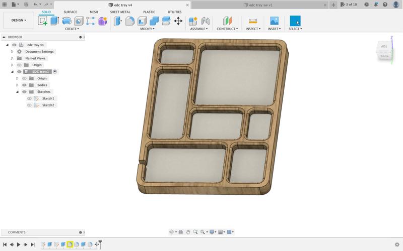 EDC tray