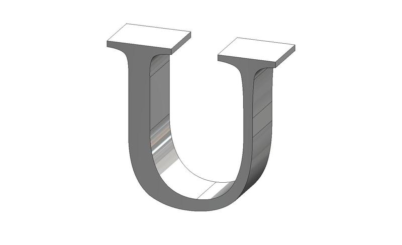 U letter Adobe Arabic Font