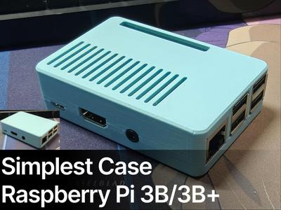 Simplest Raspberry Pi 3B/3B+ Case