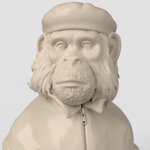 3D model STL Figurine monkey Viva La Evolution