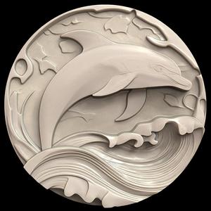 3D Model STL File for CNC Router/Laser & 3D Printer A Dolphin that Speaks a Language that No One Knows