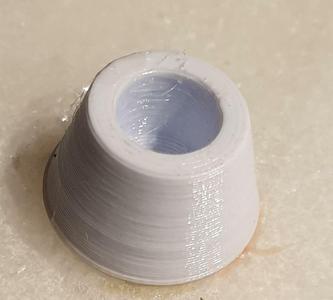 Parametric cadquery standoff conical foot for box or cake plate