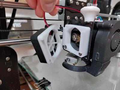 Anet A8 quick remove extruder fan assembly