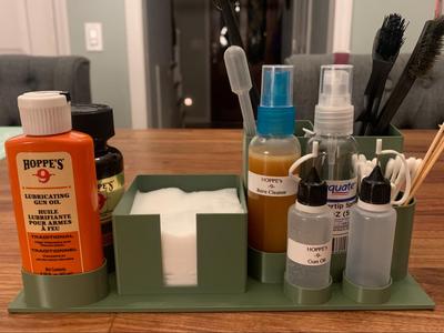 Firearm cleaning caddy_station