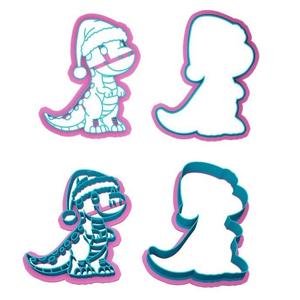 Christmas Dino Hand Cookie Cutter  Baking Kids