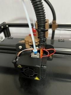 Print Head Cable Relief with extra support for Ender 5 Plus