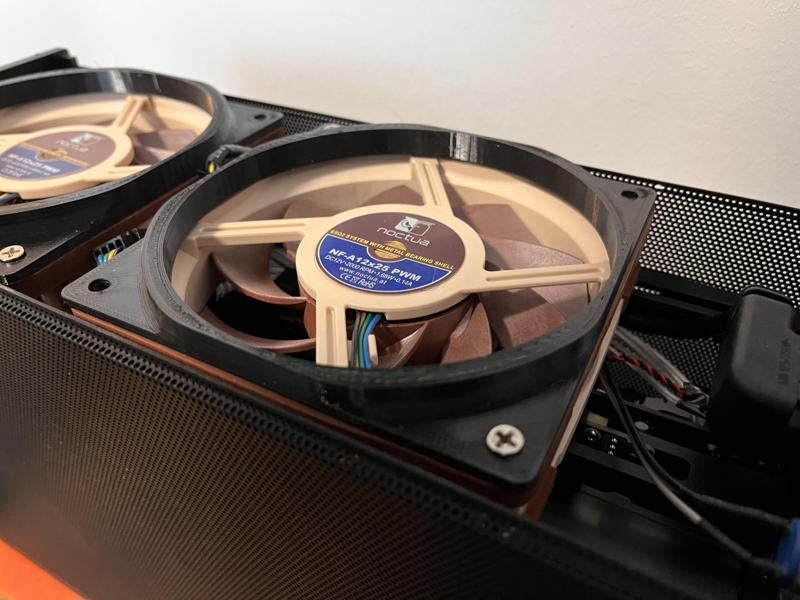 FormD T1 1.1 - 120mm Noctua NF-F12 PWM Fan Duct