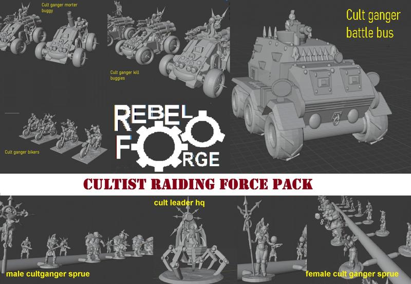 cultist raiding group pack 6mm 8mm