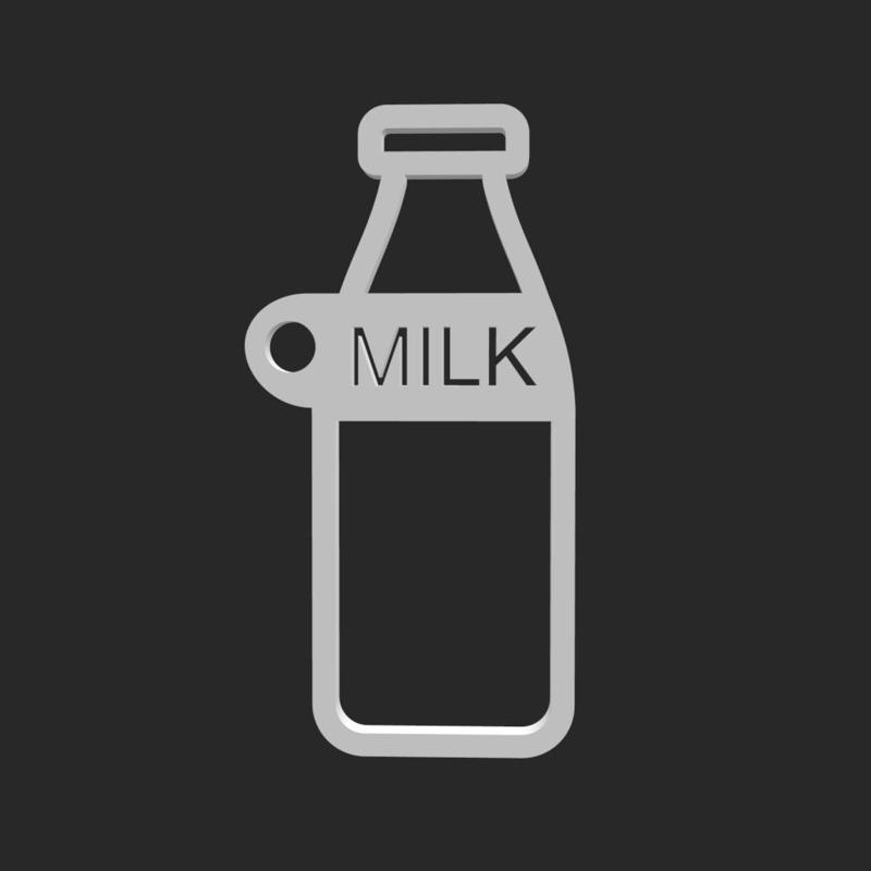 Milk Bottle Keychain