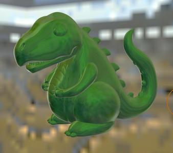 Happy little fat dino