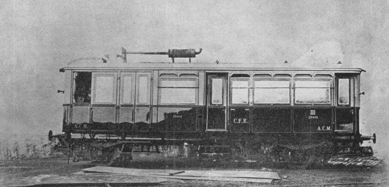 Automotor CFR 20.001 railbus la scara TT 1:120 Scale