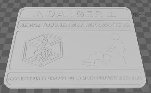 Panneau d'avertissement