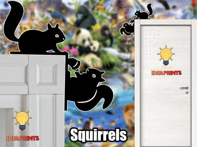 Room door trim corner - Squirrels#10