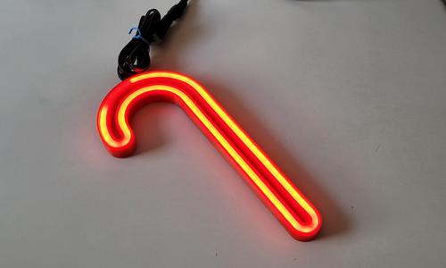 Bastón navideño con luz Led Neon