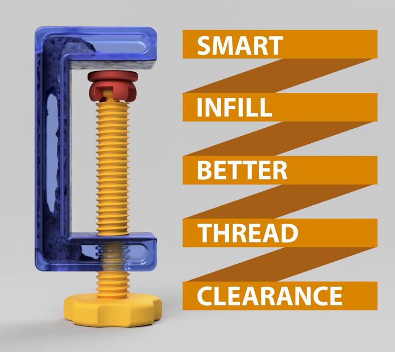C-Clamp / G-Clamp 01 - 04 (Smart infill, better clearance)