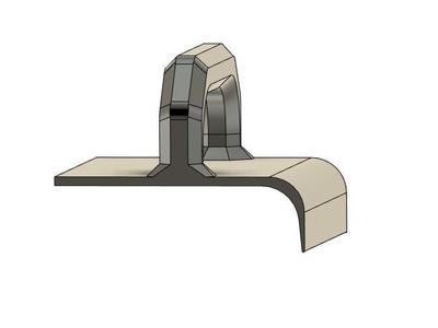 Handle for rounding edges of fresh concrete