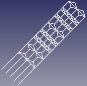 Tiling Trellis with FreeCAD Project Source