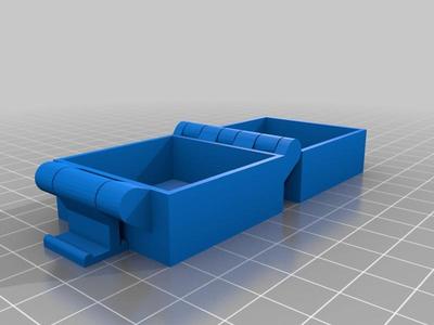 Buckle Box printable in one piece with easier opening latch
