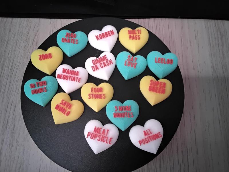Conversation Hearts - The  Fifth Element Edition