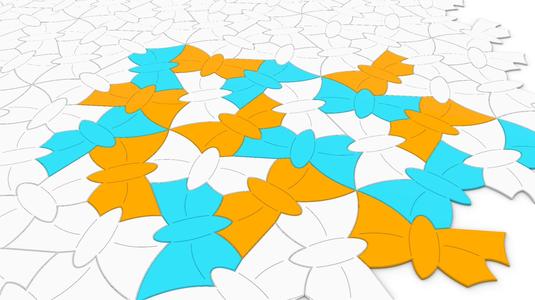 Butterfly tessellating tiles