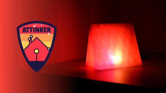 Tent shaped night light