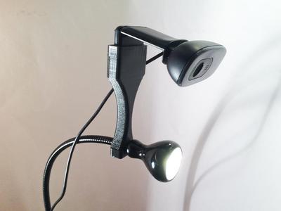 Ikea LED Lamp / Logitech C270 Camera Mount