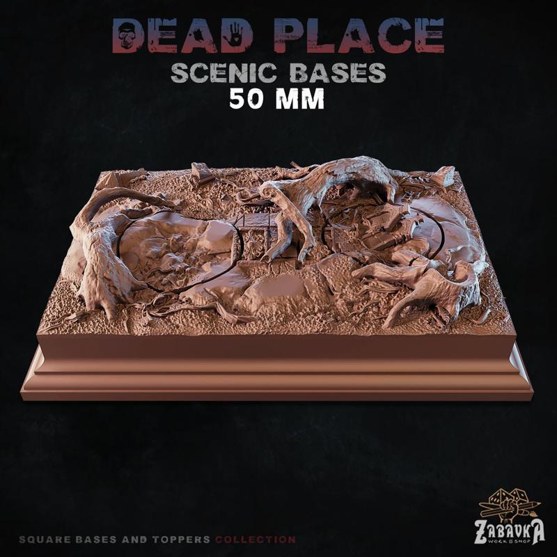 Dead Place - Scenic Bases (50mm Bases)