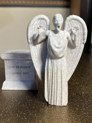 Weeping Angel with Base (separate models)
