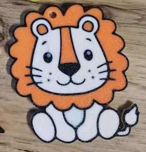 Multicolor Lion keychain