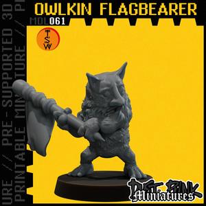 MDL061 OWLKIN FLAGBEARER [PRE-SUPPORTED]