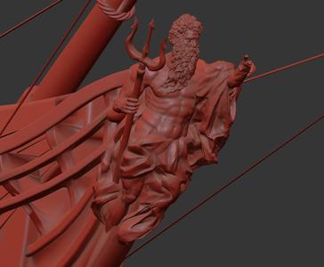 Neptune or Poseidon Ships Figurehead
