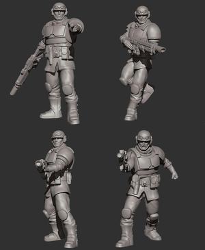 Military Grunts pre-supported