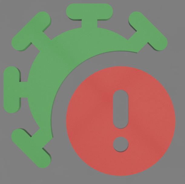 Covid Warning Wall Sign