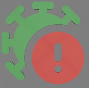 Covid Warning Wall Sign