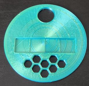 Material sample with layer example