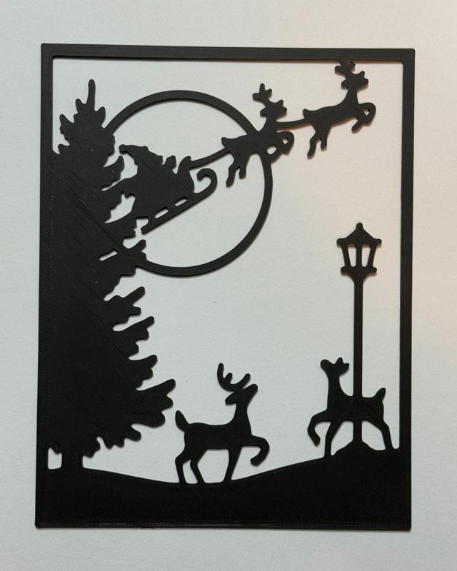 Christmas wall art (silhouette)