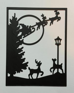 Christmas wall art (silhouette)