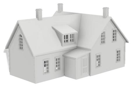 Chance Harbour 1850 House (N Scale 1:160)