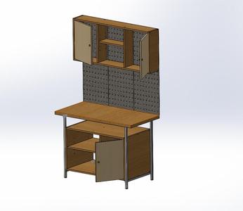 Model dílenského stolu