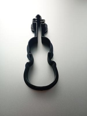 Violin cookie cutter