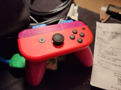 Nintendo Switch Joycan grip modified some more