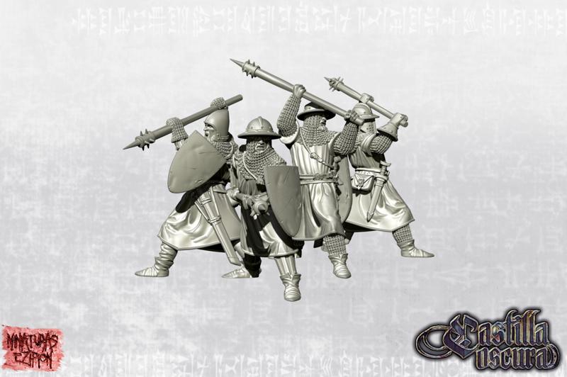 Flemish Militia armed with "Goedendag" - Early14th