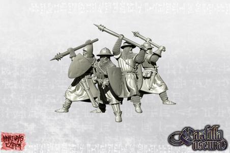 Flemish Militia armed with "Goedendag" - Early14th