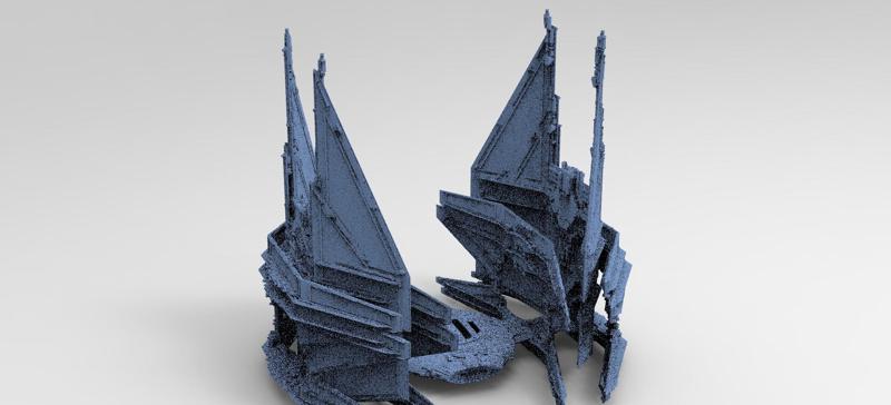 Sci-Fi Ocean Tech ship barrior Shield 3